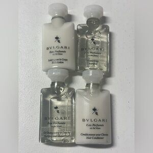 Bvlgari Eau Parfumée au la blanc Set(shampoo,conditioner,body wash,lotion)
